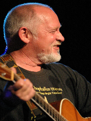 Eric Bogle, with guitar